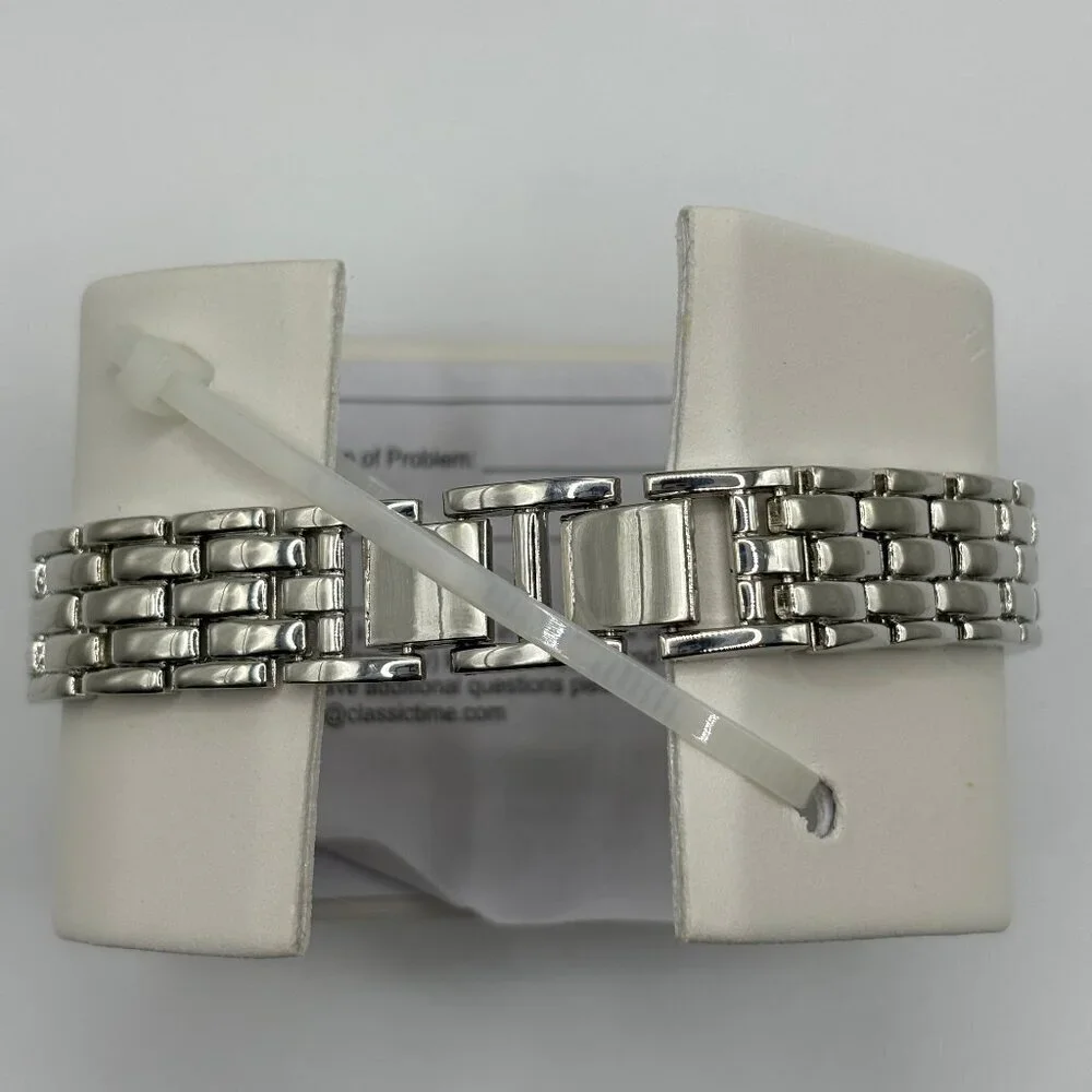 Charter Club Women’s Silver Round Link Watch - Picture 6 of 7